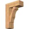 Ekena Millwork Balboa Block Smooth Bracket w/ Offset Brace, Western Red Cedar, 7 1/2"W x 20"D x 28"H BKT0806X20X28BOA05SWR - alternate 1
